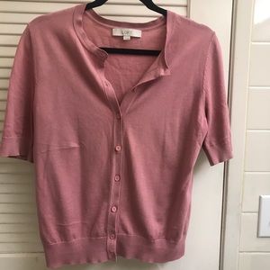 LOFT short sleeve cardigan